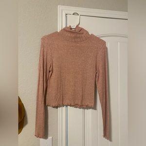 Medium madewell light pink turtleneck